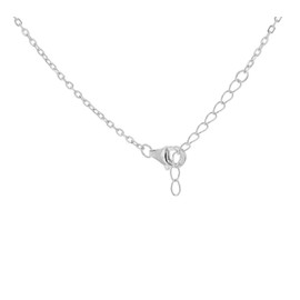 Tuscany Silver Women's Sterling Silver Rhodium Plated 1.5 mm Diamond Cut Adjustable Trace Chain 42 cm/16.5-45 cm/17.75