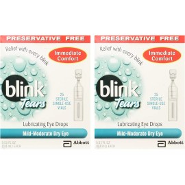Blink Gotas Lubricante De Ojos Amo Blink Tears, En 25 Viales Estér