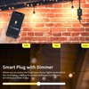 WiFi Dimmer Plug Outdoor Smart Outlet Compatible with Alexa and