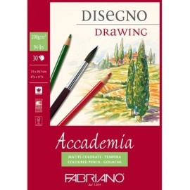 Block Fabriano De Dibujo Y Pintura Academia Drawing 21x29.7 cm