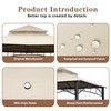 SCOCANOPY Replacement roof for Target Madaga Gazebo Model L-GZ136PST (Light