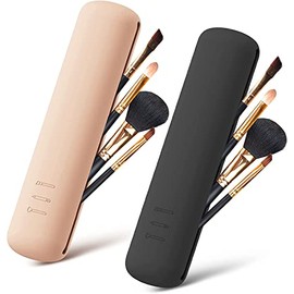 Protege tus herramientas con TGF: Este Porta Brochas de Maquillaje Impermeable y Lavable Ideal para Viajes de silicona premium protege tus brochas del polvo y daños