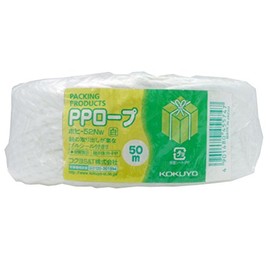 コクヨ PPロープ チーズ巻き 50m 白 ホヒ-52NW