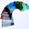 LITMIND 12 Sheets Smooth Translucent Texture Stained Glass Variety Pack