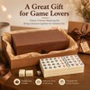 144-Tile Mini Chinese Mahjong Set with Storage Case & Dice