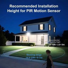 Solar Lights Outdoor Motion Sensor with Motion Sensor Light for Garden Yard and Solar Motion Sensor LightColor: Black, Lamp Power(W): 100