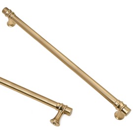 10 Pack 10 Inch(254mm) Champagne Bronze Cabinet Pulls Heavy-Duty Solid Kitchen Cabinet Handles Champagne Gold Drawer Hardware for Bathrooms Cabinets