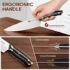 MAD SHARK 11-Piece Kitchen Knife Block Set with Sharpener Rod