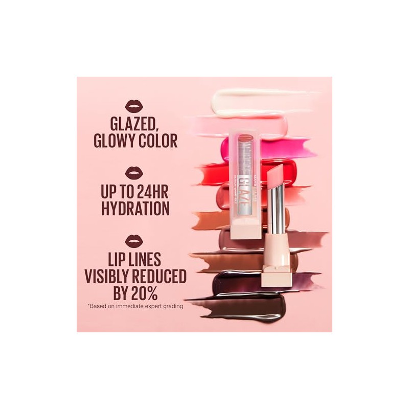 Maybelline Lifter Glaze, Bálsamo Labial Hidratante con Cereza, Acai Glaze