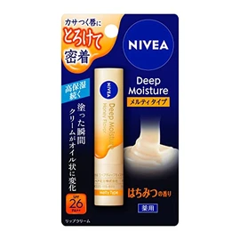 Nivea Deep Moisture Lip Melty Type Honey Scent, 0.08 oz (2.2 g)