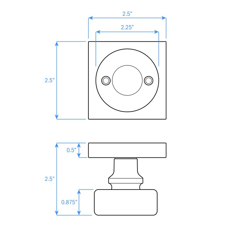 Nuk3y Nova Door Knob Crystal Glass Round (Privacy, Matte Black)