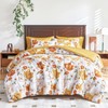 Yellow Floral Comforter Sheet Set Bed in a Bag 6