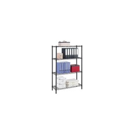Whalen 990491 Whalen 4-Shelf Wire Unit 36-Inch W Black (WS143654-4B)