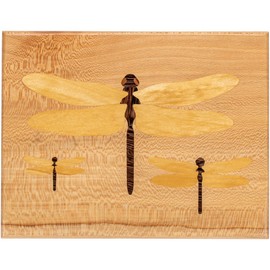 Dragonfly 3 Sizes - Acrylic Router Inlay Templates for Precise Wood Inlay Designs by Tarter Woodworking (MLIS) Multiple Layer Inlay System, Guaranteed to Work with Router Inlay kit, Made in USA