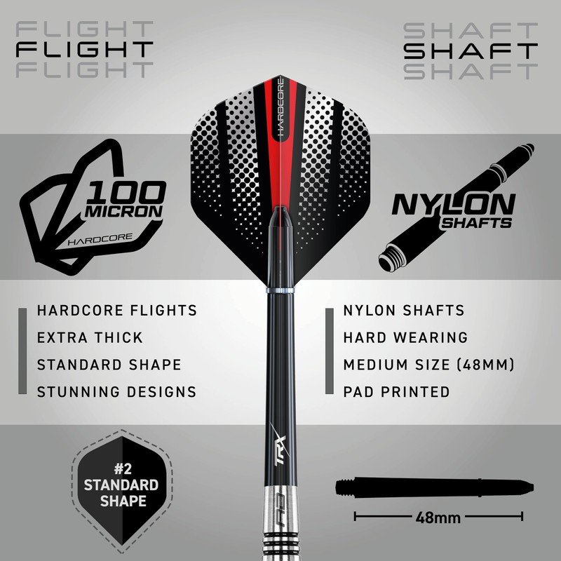 RED DRAGON Darts – Sidewinder Series 25g– Professional 80% Tungsten