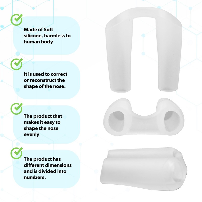 Nostril Retainer (2 Pack – Different Sizes) | Nose Splint
