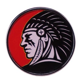 Broche de solapa de metal redondo para ropa, mochila, sombrero, bolso, Acero aleado, Sin gemas.