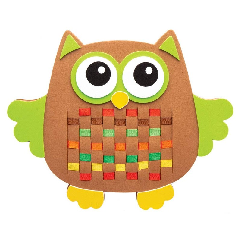 Baker Ross Craft Sets "Owl Weaving (6 Pieces) - Crafts