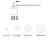Bloomfall Clear Piercing Disc For Bump, Pressure Silicone Earrings For
