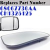 68067730AA Ram Passenger Side Lower Mirror Glass Compatible with 2009-2020