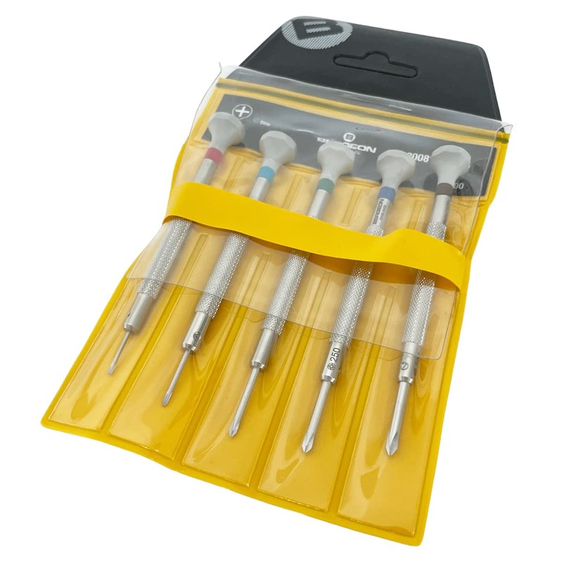 Bergeon 30081-C-P05 Phillips screwdriver set of 5