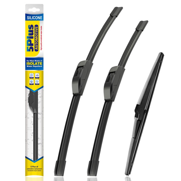 5 PLUS 5 PLUS? Silicone Windshield Wipers Replacement for 2009