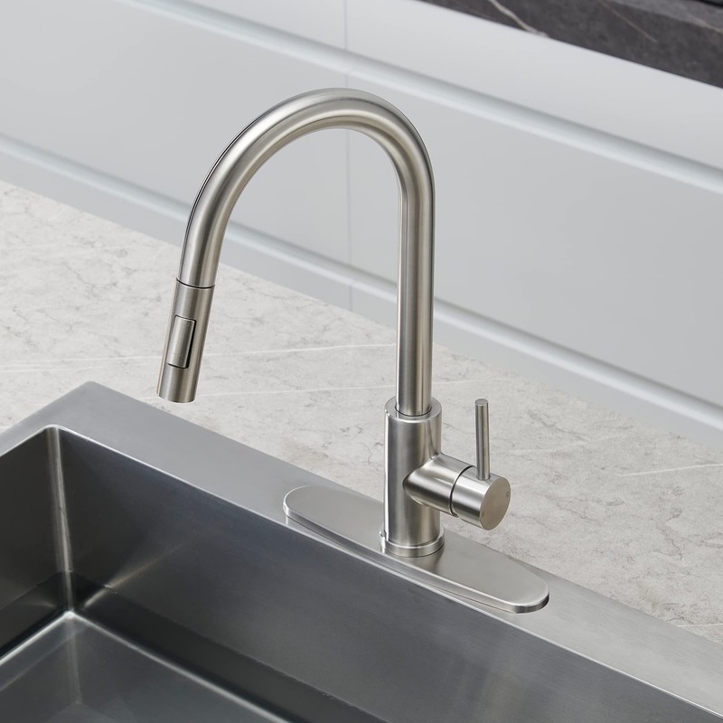 Tohlar Pull Down Kitchen Faucet Spray Head Replacement, 2 Function