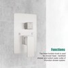 Heyalan Shower Diverter Knob 3 functions Shower Water Flow Converter