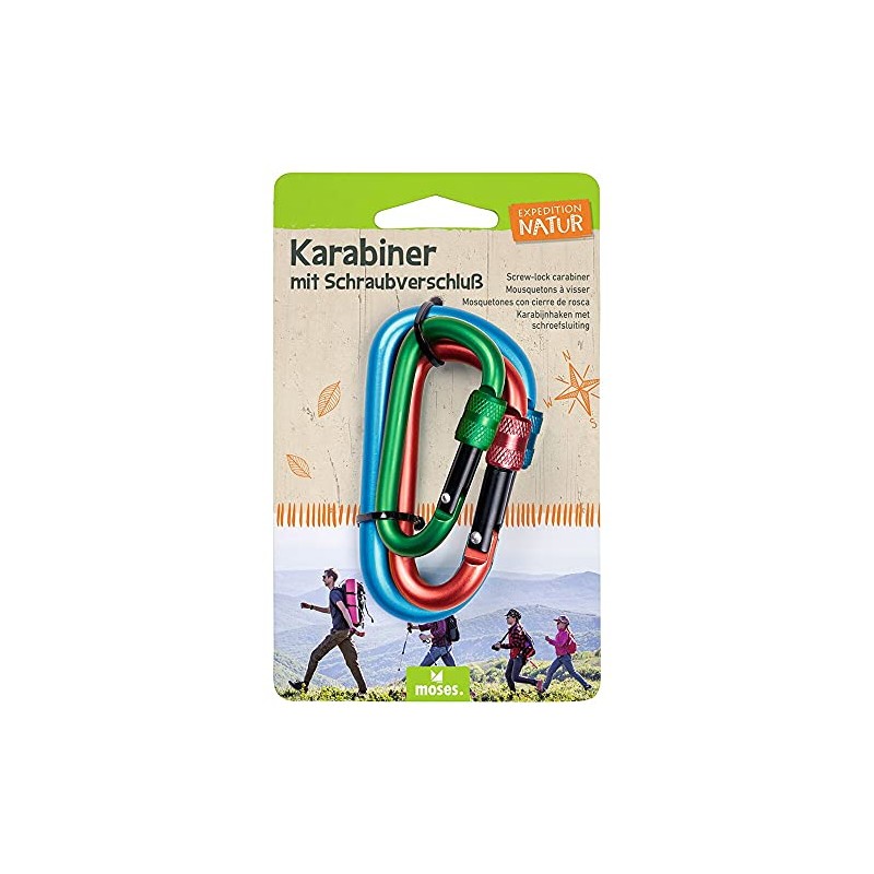 Carabiner with screw cap