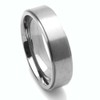 DoubleAccent 6MM Comfort Fit Titanium Wedding Band Satin Finished Ring