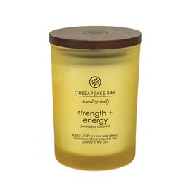 Chesapeake Bay Candle Scented Candle, Strength + Energy (Pineapple Coconut), Medium
