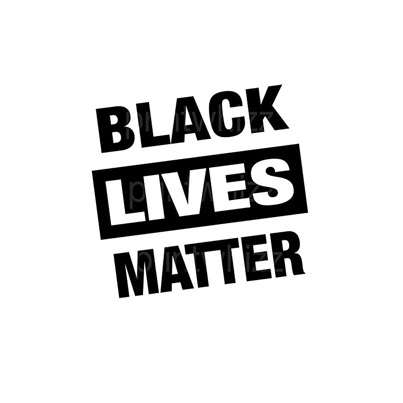 Black Lives Matter Vinyl Car Wall Laptop Sticker 125mm Wide