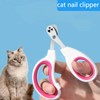 Cat Nail Clippers with Circular Cut Hole -Avoid Over Cutting