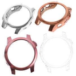 jojofuny 4pcs TPU Watch Protective Covers for Smartwatch Screen Protectors Gold and Efficient and Easy Installation for Complete Watch