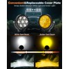 LEDMIRCY Round Off Road Lights, Ditch Lights With Toggle Switch