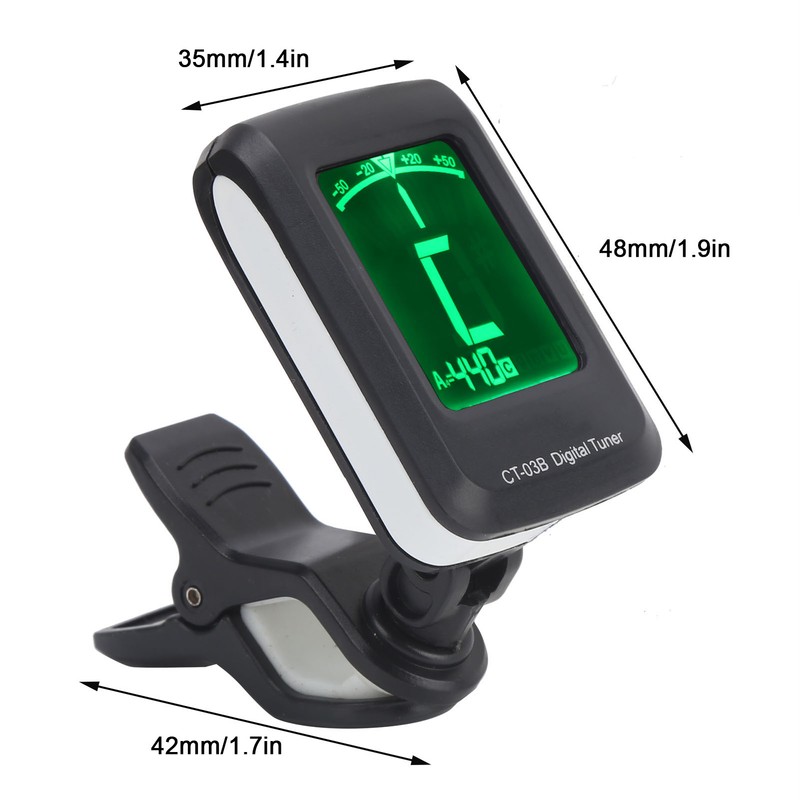 ClipOn Tuner 12Lil for Guitar Bass Ukulele Musical Instrument Accessories