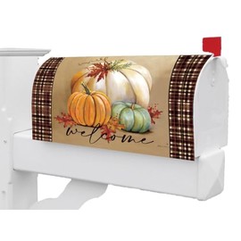 Welcome Fall Pumpkins Magnetic Mailbox Cover Only