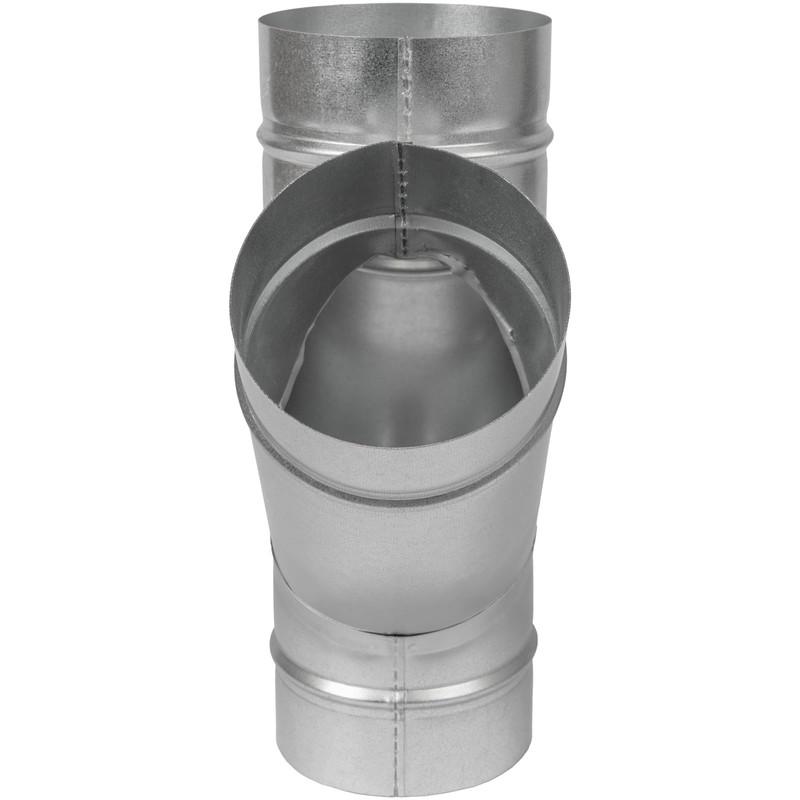 4" Inch W-Shape Ducting Splitter - 45 Degree Galvanized Steel