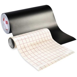 Oracal 631 Matte Black Repositionable Adhesive-Backed Vinyl for Craft Cutters, Punches and Vinyl Sign Cutters 12” x 15ft + Transfer
