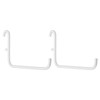sourcing map 2pcs L Style Pegboard Hooks 3.75" L Shape