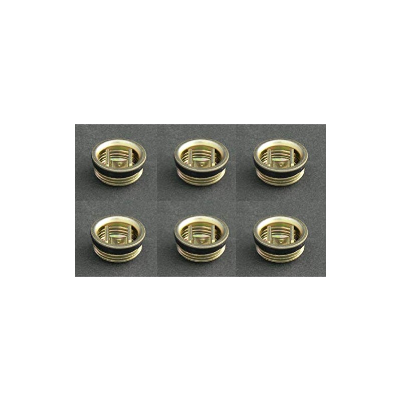 6 Lot Rieke 3/4" Titegrip Steel Bung Cap Plug Buna
