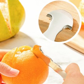 Stainless Steel Orange Peeler Tool,Lemon Peeler for Kitchen | Portable Grapefruit Peeling Tool for Lemon, Pomegranate, Kitchen Manual Fruit Peel Remover