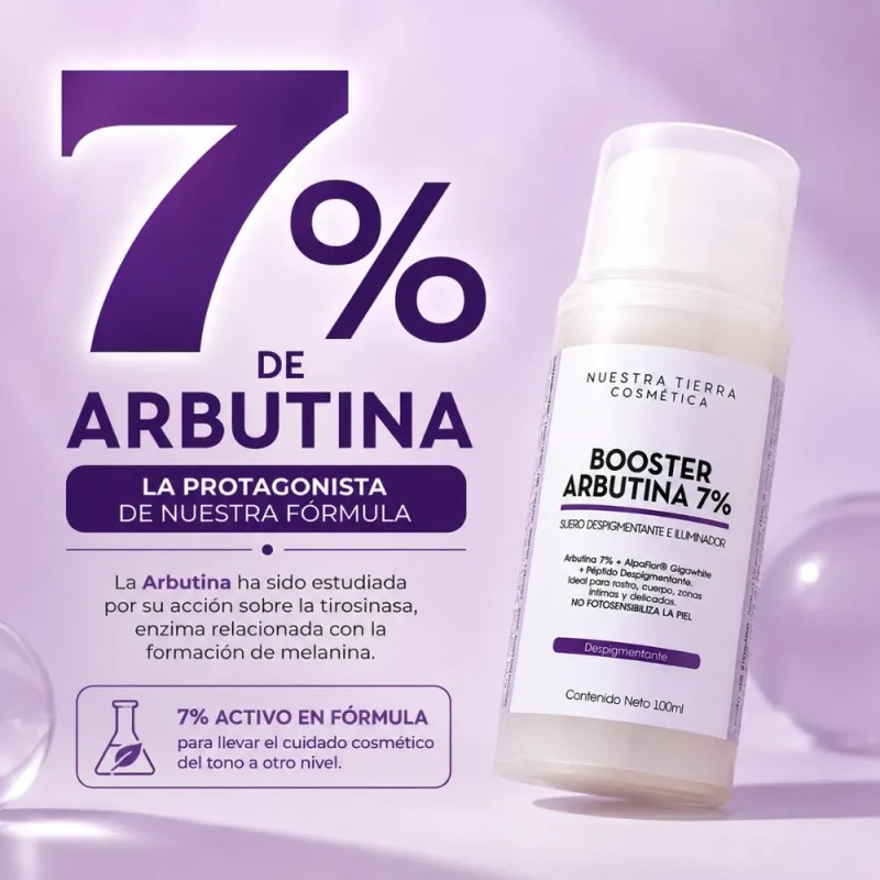 Booster Arbutina 7% Manchas Rostro Cuerpo 100ml