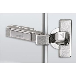 Hettich 9125528 Corner Hinge 95° for Corner Cabinets and Existing Doors, Pot Diameter 35 mm, 45°, Crank 0 mm, Nickel-Plated Steel, Pack of 2, 9125528