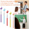 SGERUFZ 5 Pcs Telescopic Teacher Pointer Extendable Stainless Steel Pointing