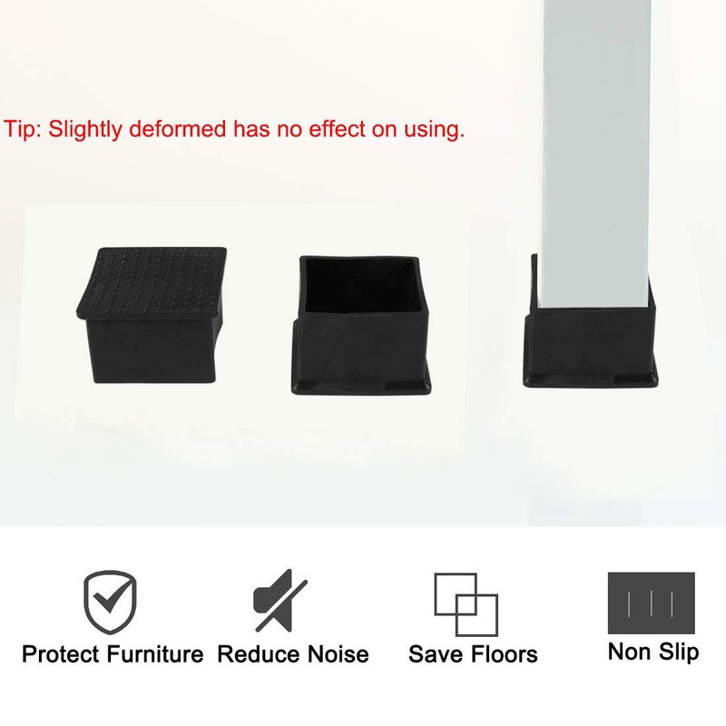 sourcing map Set of 4 Chair Leg Caps Table Sofa