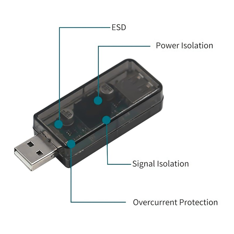 Hausdec Adum3160 Digital Signal Audio Power Isolator Usb To Usb