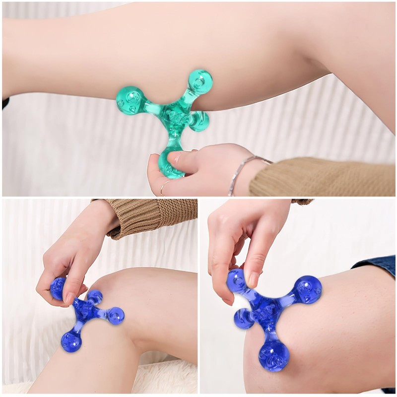 APOMOONS Pack of 2 Trigger Point Pusher, 4 Point Trigger