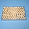 TOAOB 12mm 100 Stück Holzperlen Runde Natürliche Lose Spacer Perlen