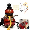 800ml/27oz Tritan Gourd Water Bottle with Shoulder Strap Set Dish